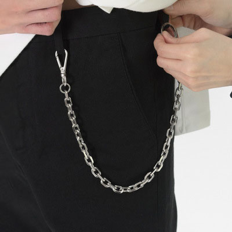 Tech Wear Accessories - Hipster กางเกงยีนส์เอวกางเกงเข็มขัดพวงกุญแจผู้ชายผู้หญิงโลหะแหวน Punk Hip-Hop Streetwear Rock