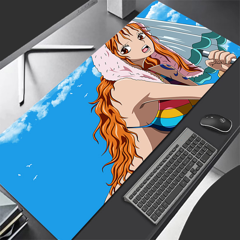 Tech Accessories Desk - แผ่นรองเมาส์ลายวันพีซ ทนทาน อุปกรณ์เสริมสำหรับเล่นเกม อนิเมะ แผ่นรองโต๊ะคอมพิวเตอร์ขนาดใหญ่ XXL