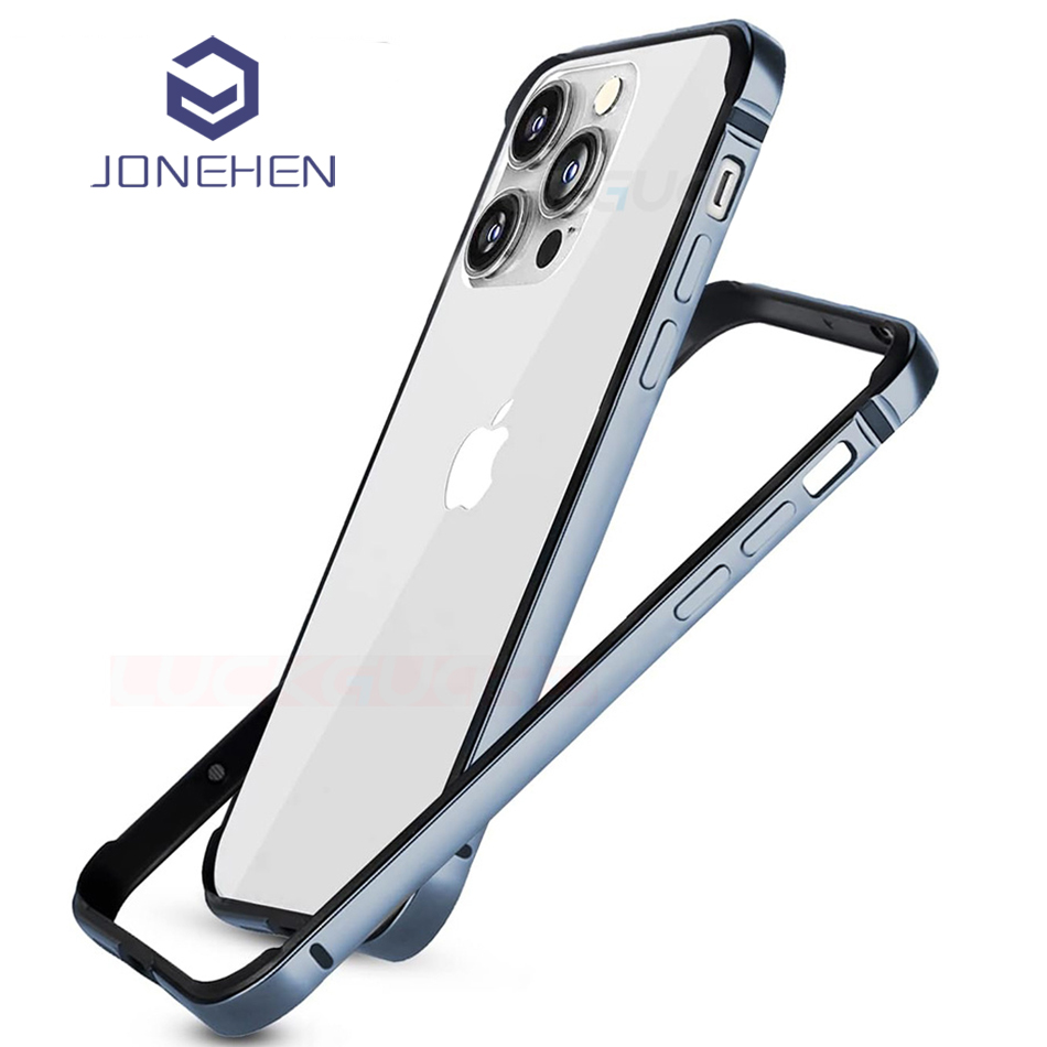 Tech Accessories Iphone - กันชนอลูมิเนียมสําหรับiPhone 14 13 11 15 Pro