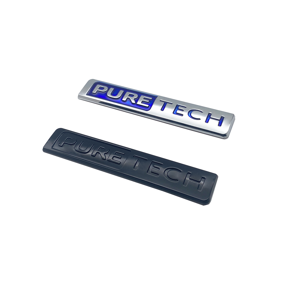 Tech Accessories Logo - ตราสัญลักษณ์ 3 มิติ พรีเมียม Puretech สำหรับรถยนต์
