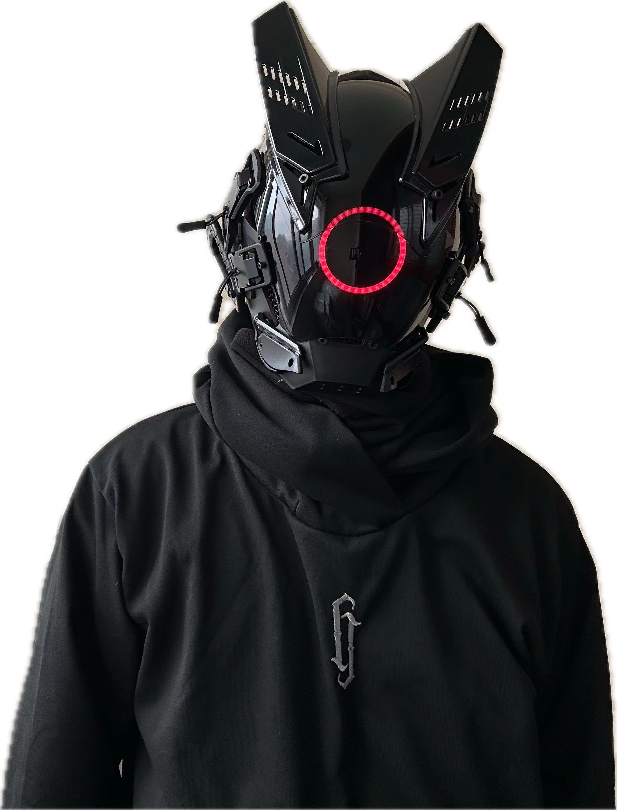 Tech Wear Accessories - หน้ากาก LED ไซเบอร์พังก์ สำหรับคอสเพลย์ ผู้ชาย ผู้หญิง
