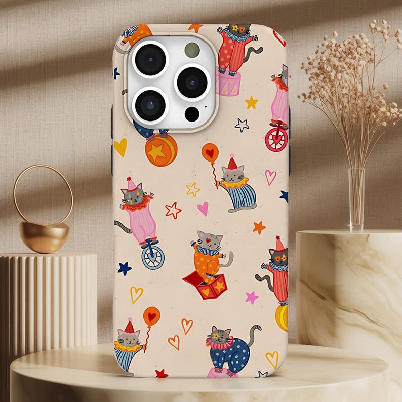 Tech Accessories Iphone - เคสไอโฟนลายแมวตลกสำหรับ iPhone 11/12/13/14/15/16/17 Pro Max, Xs
