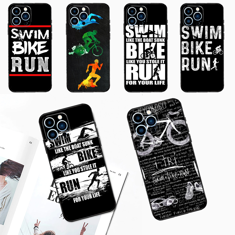 Tech Accessories Iphone - เคสไตรกีฬาจักรยานว่ายน้ำสำหรับ iPhone 15 16 14 13