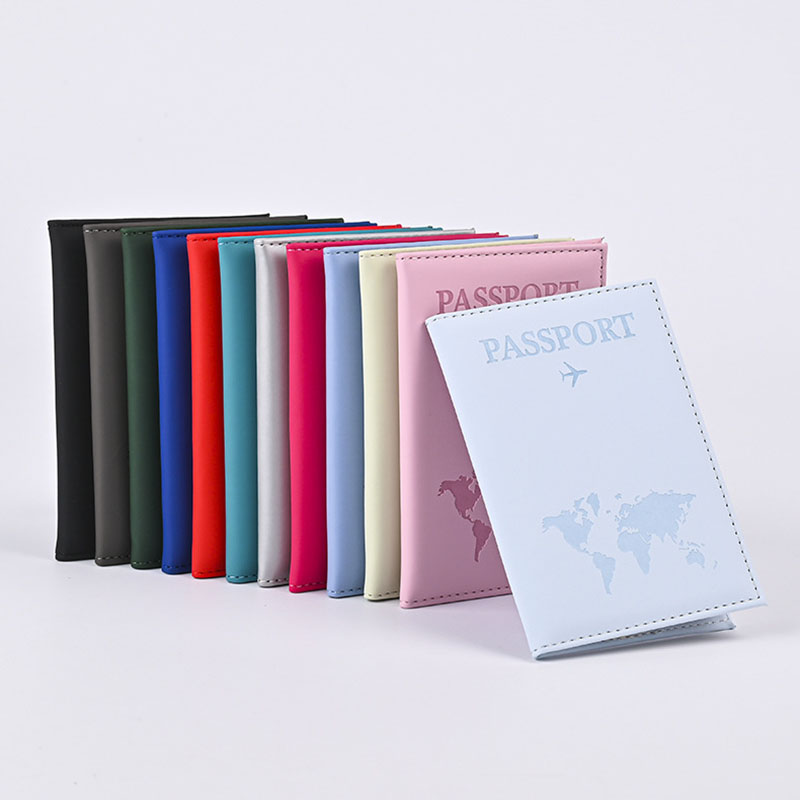 Tech Accessories Travel - คนรักแผนที่โลกปกหนังสือเดินทาง Hot Stamping Simple เครื่องบินผู้หญิงกระเป๋าเดินทางผู้ชายหนังสือเดินทางแฟชั่นงานแต่งงานของขวัญ