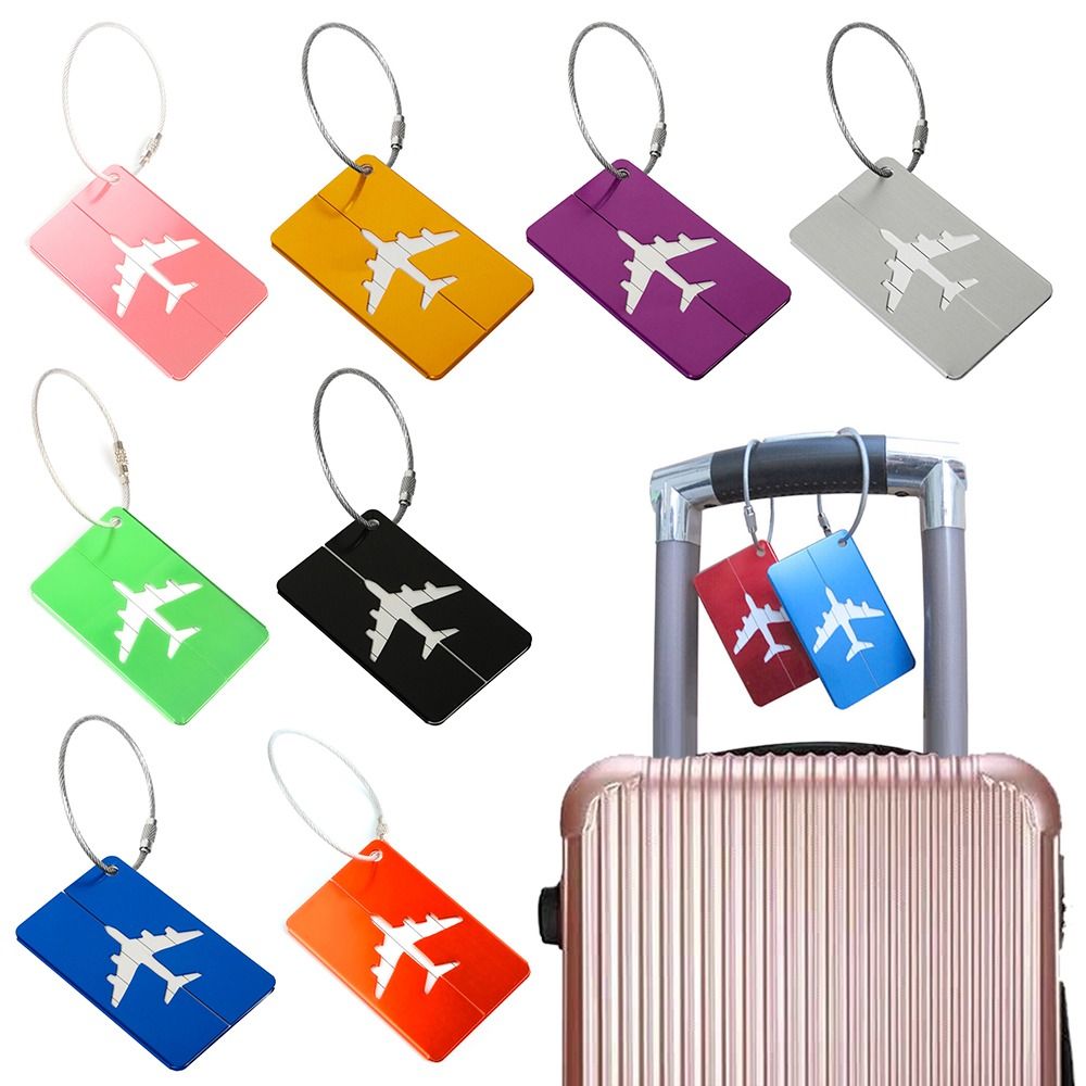Tech Accessories Travel - ป้ายกระเป๋าถือเดินทางกระเป๋าเดินทางแบบนำกลับมาใช้ใหม่ได้มีเชือกป้ายสำหรับวันหยุดกระเป๋าเดินทาง