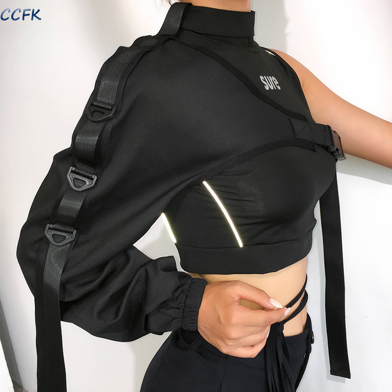 Y2k ความงามผู้หญิงสะท้อนแสง Te - Tech Wear Accessories บทวิจารณ์และราคา