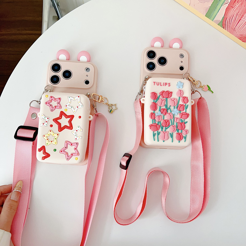 เคสกระเป๋าใส่บัตรลายดอกทิวลิปแ - Tech Accessories Iphone บทวิจารณ์และราคา