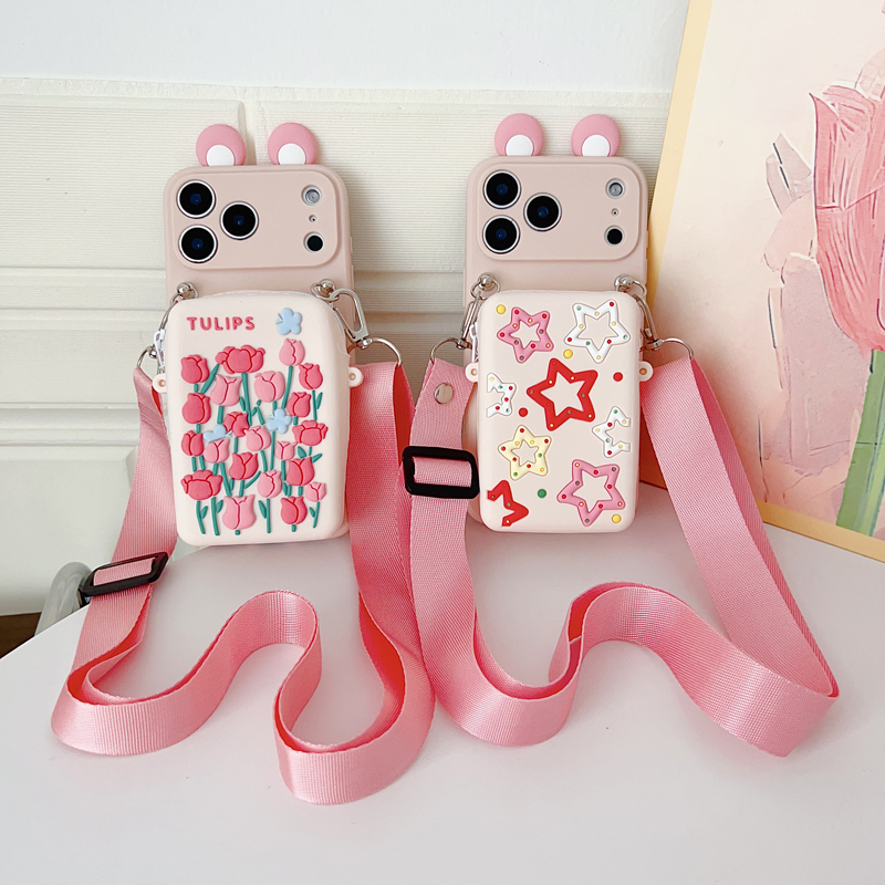 เคสกระเป๋าใส่บัตรลายดอกทิวลิปแ - Tech Accessories Iphone บทวิจารณ์และราคา