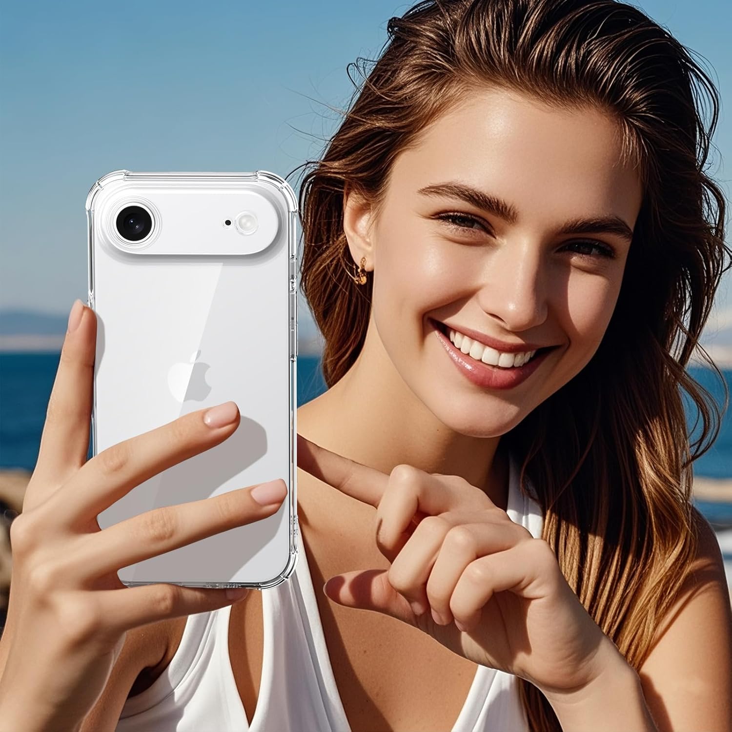 เคสใสกันกระแทกสำหรับ iPhone Ai - Tech Accessories Iphone บทวิจารณ์และราคา