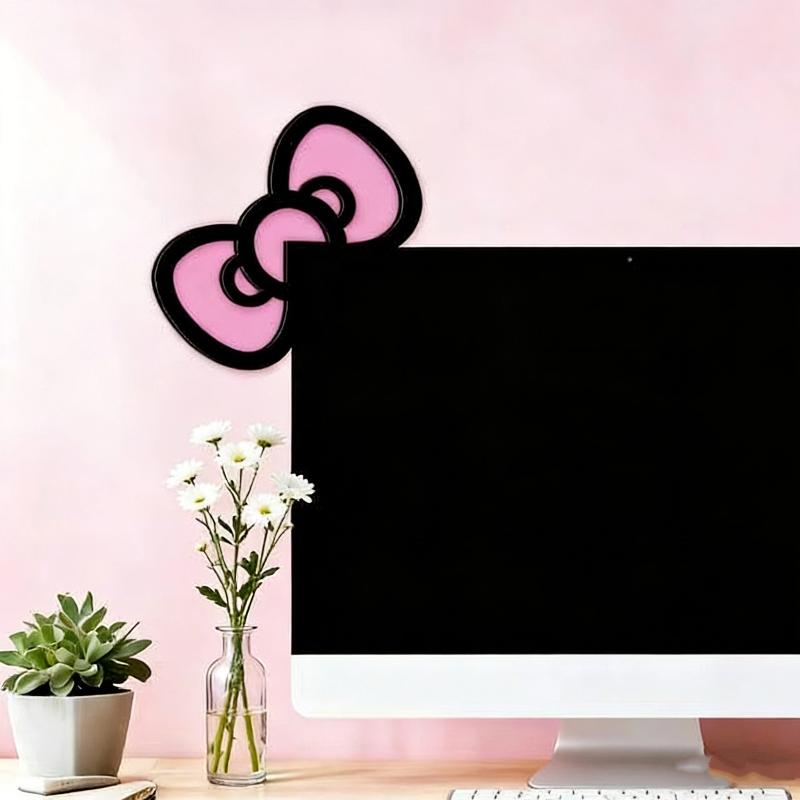 โบว์ไม้ตกแต่งหน้าจอ 1/2 ชิ้น น - Tech Accessories Desk บทวิจารณ์และราคา