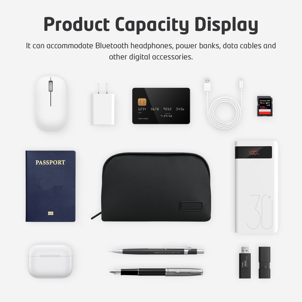 กระเป๋าใส่อุปกรณ์อิเล็กทรอนิกส - Tech Accessories Travel บทวิจารณ์และราคา