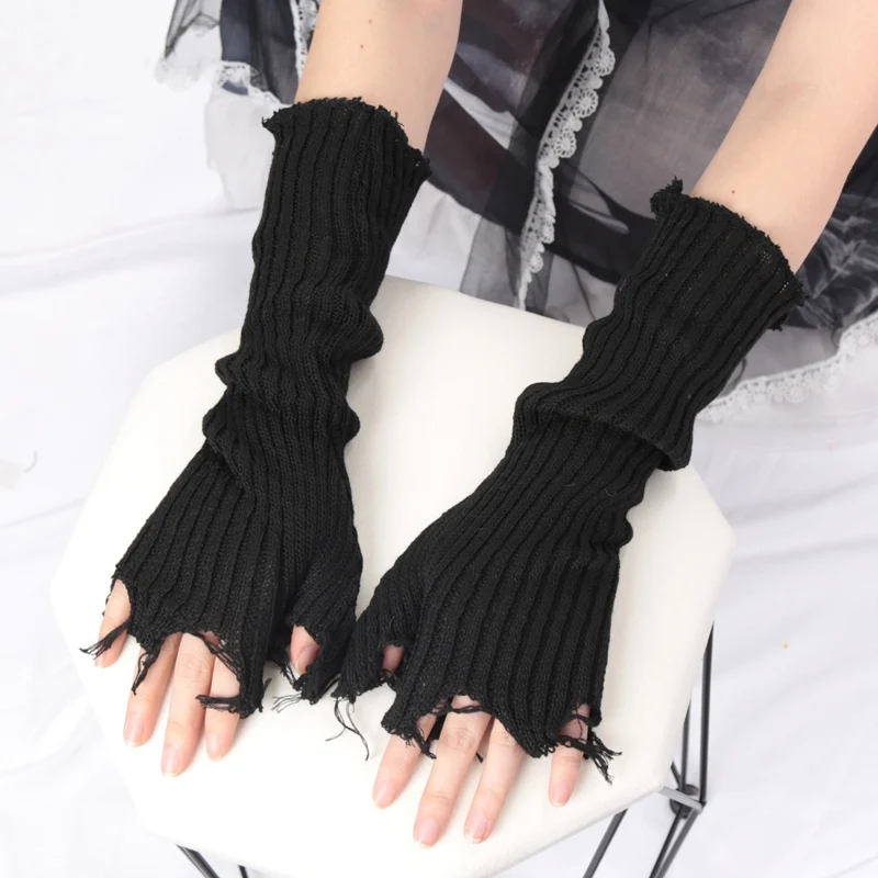 1 คู่ Punk หักถุงมือ Unisex ถั - Tech Wear Accessories บทวิจารณ์และราคา