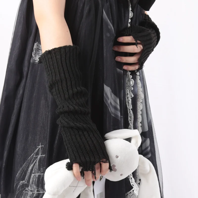 1 คู่ Punk หักถุงมือ Unisex ถั - Tech Wear Accessories บทวิจารณ์และราคา