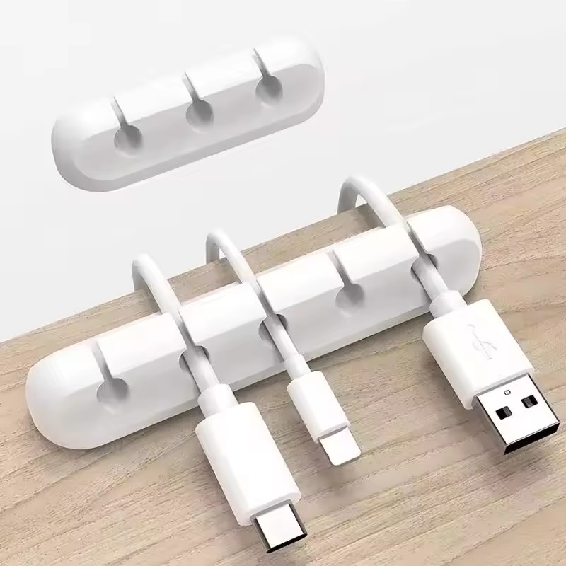 ที่หนีบสายซิลิโคนแบบกลม สำหรับ - Desk Cable Clip บทวิจารณ์และราคา