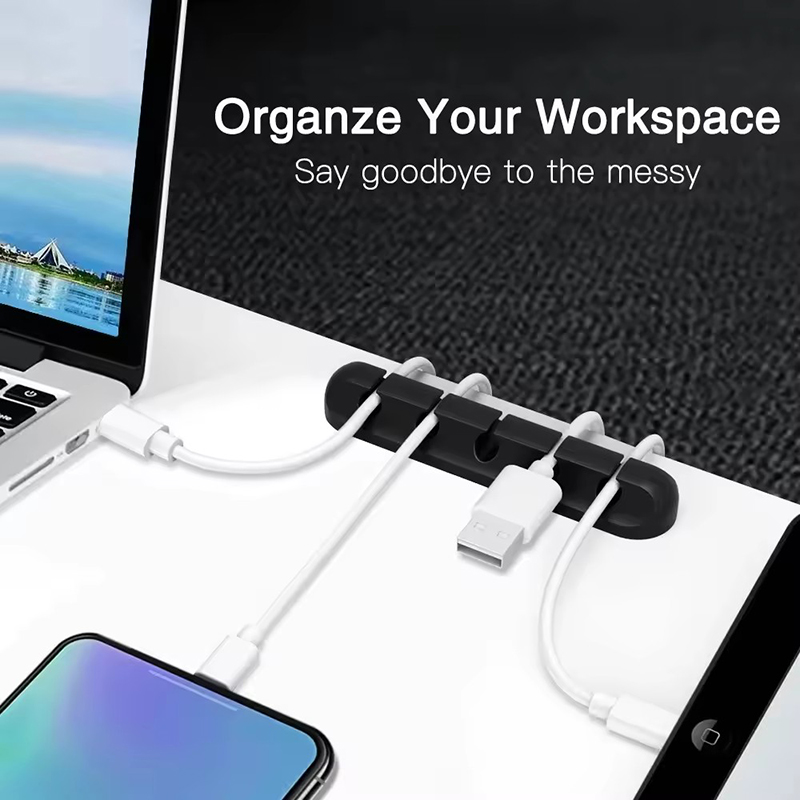 ที่หนีบสายซิลิโคนแบบกลม สำหรับ - Desk Cable Clip บทวิจารณ์และราคา
