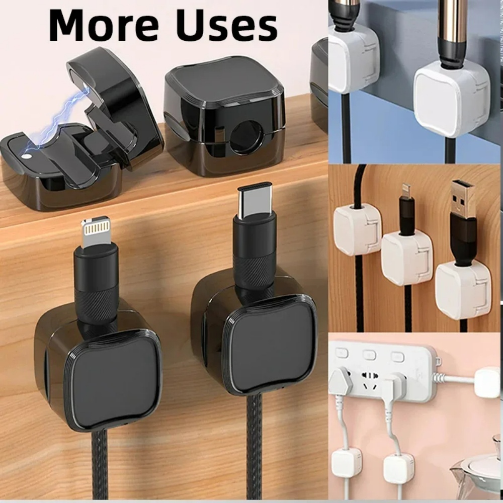 ที่เก็บสายเคเบิลแบบแม่เหล็ก ที - Desk Cable Clip บทวิจารณ์และราคา