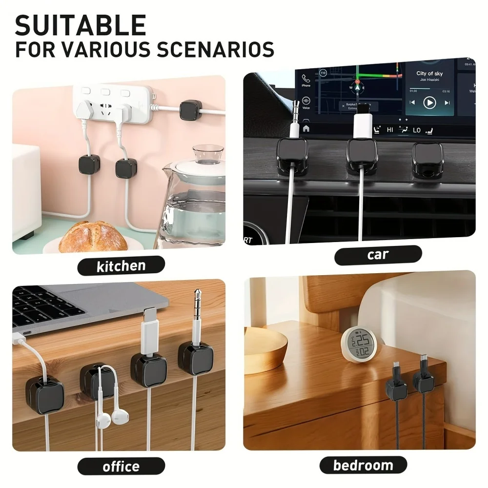 ที่เก็บสายเคเบิลแบบแม่เหล็ก ที - Desk Cable Clip บทวิจารณ์และราคา