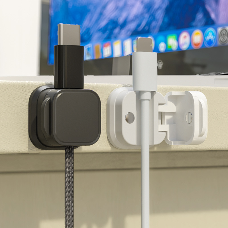 คลิปจัดสายแม่เหล็กหลากสีแบบติด - Desk Cable Clip บทวิจารณ์และราคา